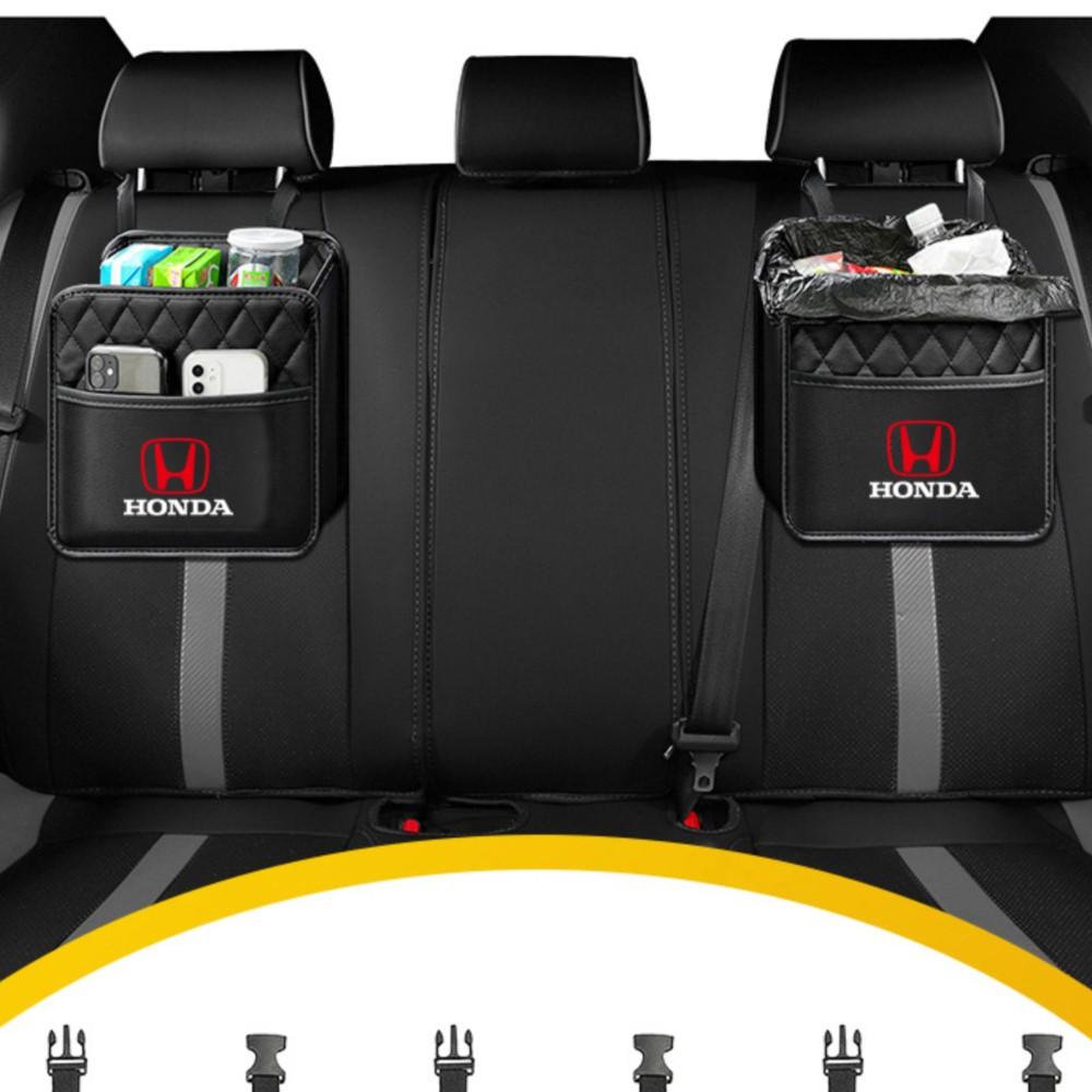 PU Leather Car Large Capacity Storage Bag Buckle Accessories For Honda Mugen Accord Civic Vezel CRV City Jazz HRV Insight