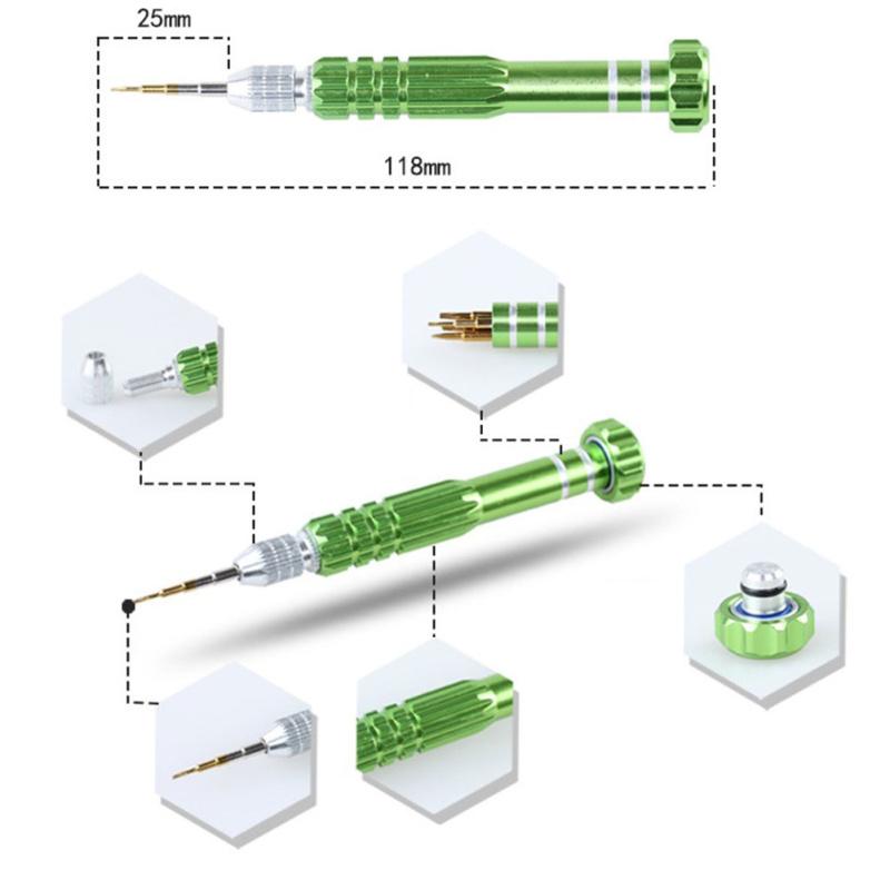 5 In 1 Alloy Magnetic Disassemble Open Repair Screwdriver Tool Set for Cell Phones Eletronic Devices
