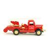 Die-cast Metal Pull-Back Miniature Car Die-cast Classic Fire Truck (Gold Ladder Truck)