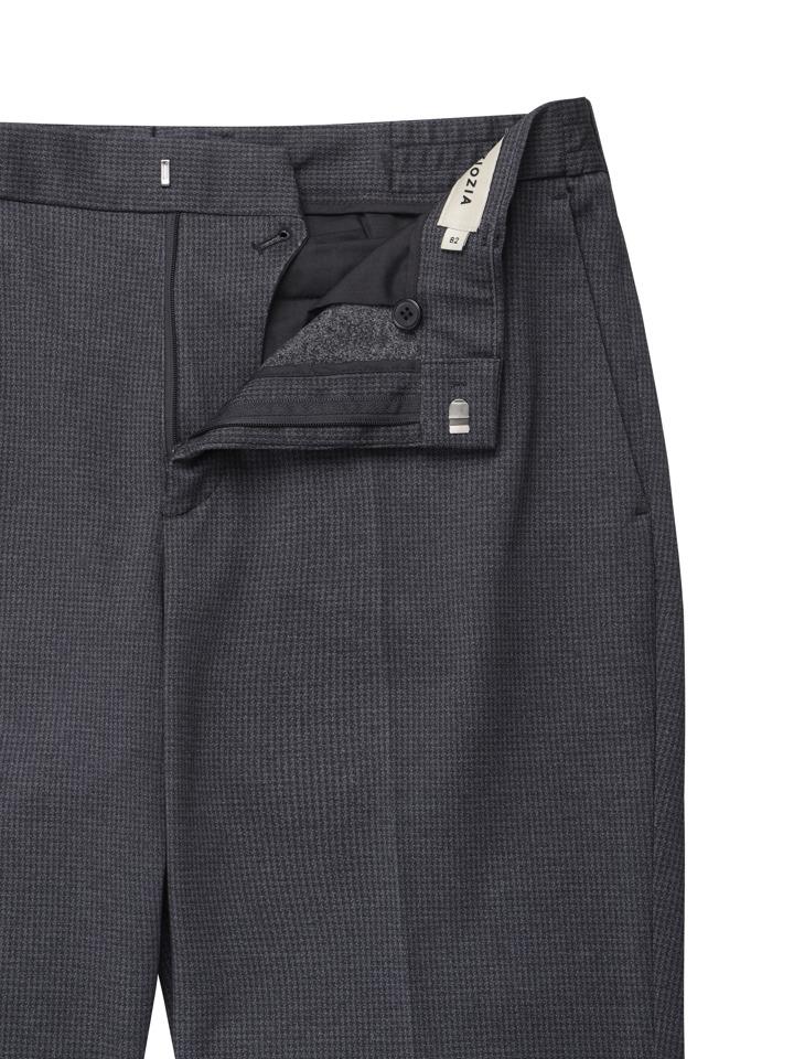 ZIOZIA Men'S Tapered Jersey Slacks_Charcoal
