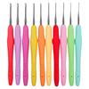 Colorful Metal Crochet Hook with Plastic Handle for DIY Knitting