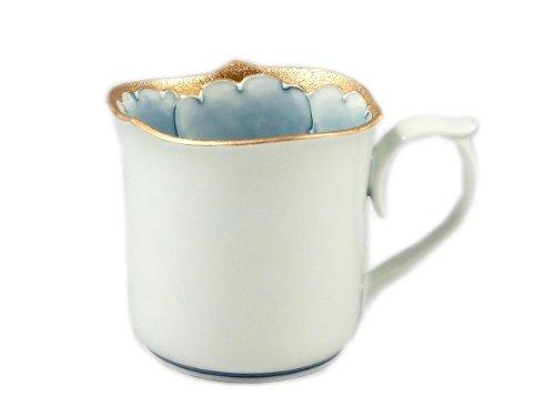 Arita Ware Bunzan Kiln Gold Peony Ring-Shaped Mug 18114