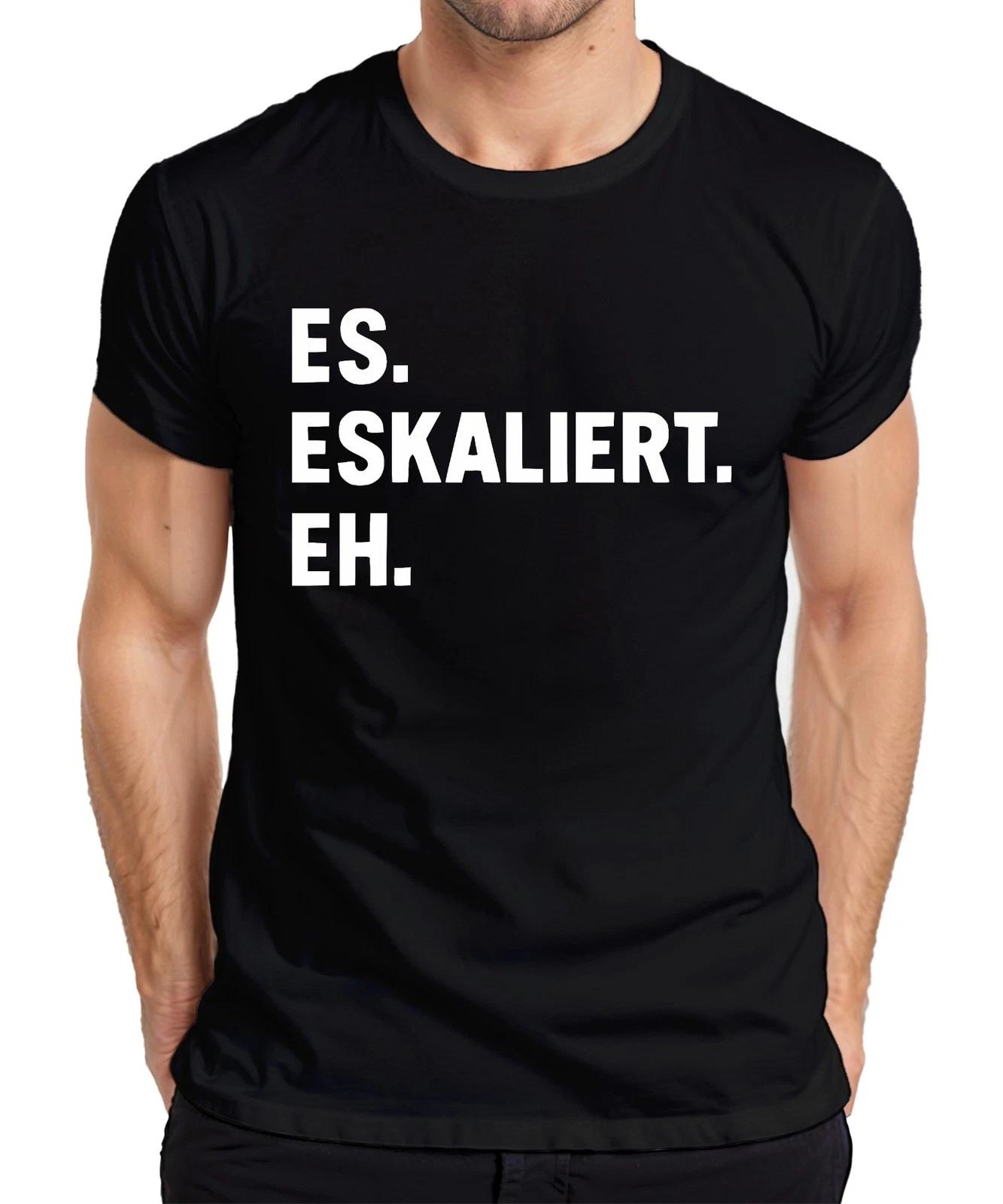 Es eskaliert eh lustiger Spruch Sarkastisch Party JGA Geburtstag Herren T-Shirt XXXL