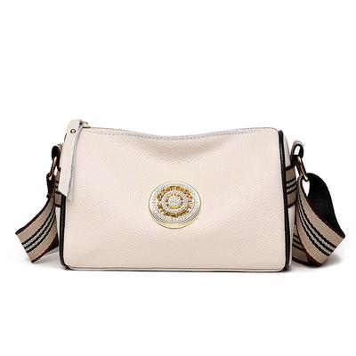 Damen Handtaschen aus echtem Leder Designer Drehverschluss aus Metall Damen Schultertaschen Mode Neue Luxusmarke Damen Umhängetasche KTY