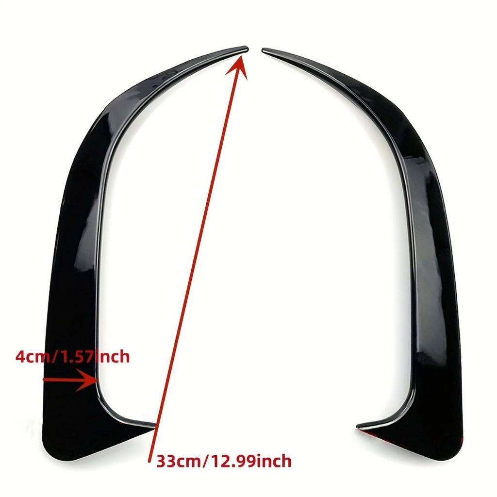 Für Mercedes Benz CLA Klasse W117 C117 CLA200 220 250 260 45 AMG 2013-2019 Heckstoßstange Spoiler Canards Lüftungsschlitze Abdeckung Zierleiste ABS