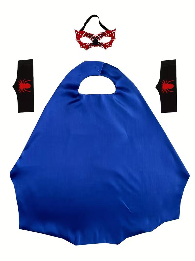 Cadılar Bayramı Örümcek Pelerin Pelerin Kostüm Cosplay Rol Oyunu Parti Elbisesi Yetişkinler Çocuklar İçin