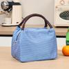 Insulated Portable Lunch Bento Bag with Thick Ice Pack Storage.