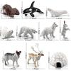 Set di 10 Figure Realistiche di Animali Polari: Mini Giocattoli Artici per Regali Educativi nel Regno Unito
