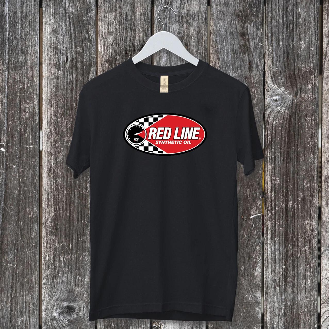 

Red Linelogo T shirt comfortable heavy cotton black size 2XL 3XL