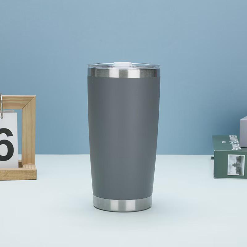 20oz Multicolor Double-Wall 304 Stainless Steel Car Thermos with Lid