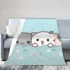 Bubu and Dudu Cute Bear Flannel Blanket  Creative Throw Blanket for Home 200x150cm Quilt,