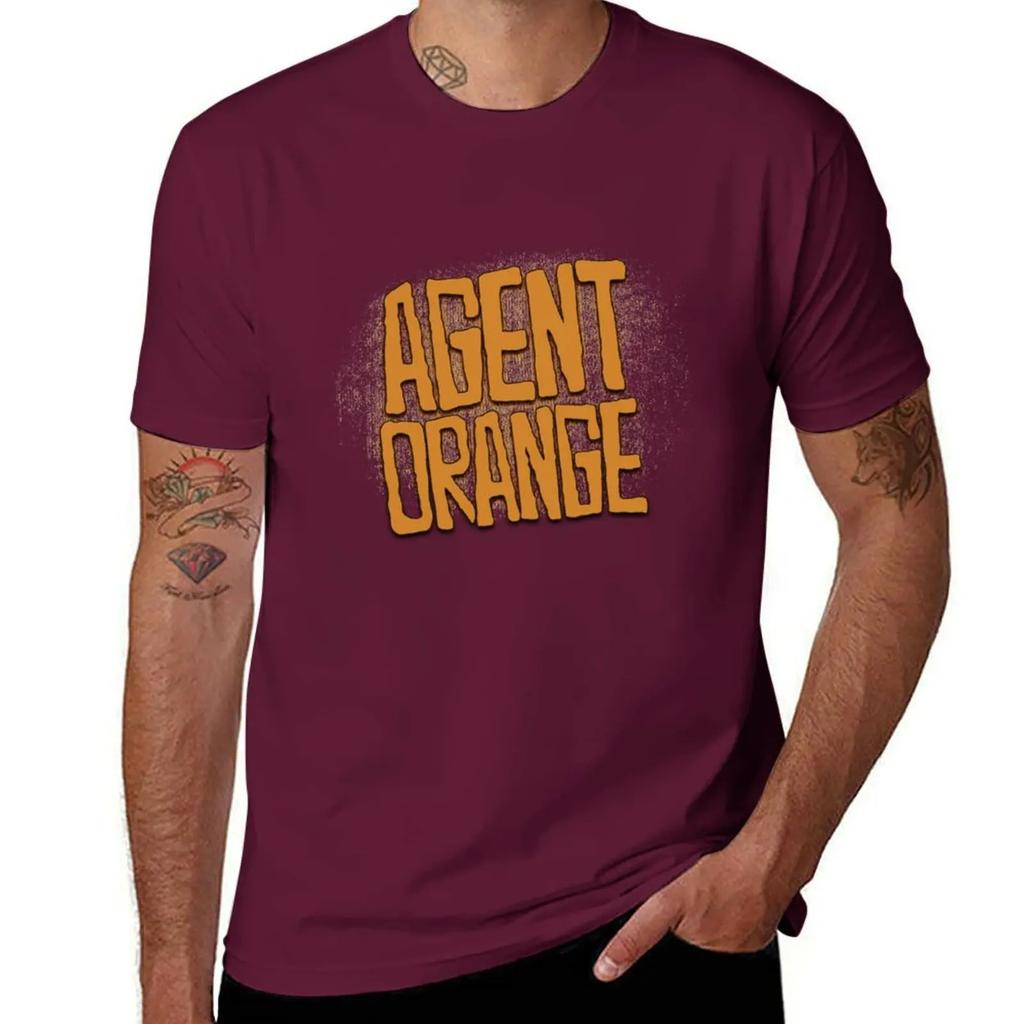 Agent Orange TShirt anime Aesthetic clothing men graphic t shirts 2025 new model
