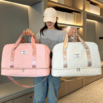 Geantă Duffel de Călătorie de Mare Capacitate cu Separare Uscat-Umed Impermeabilă Ușoară Geantă de Sală pentru Bărbați Femei