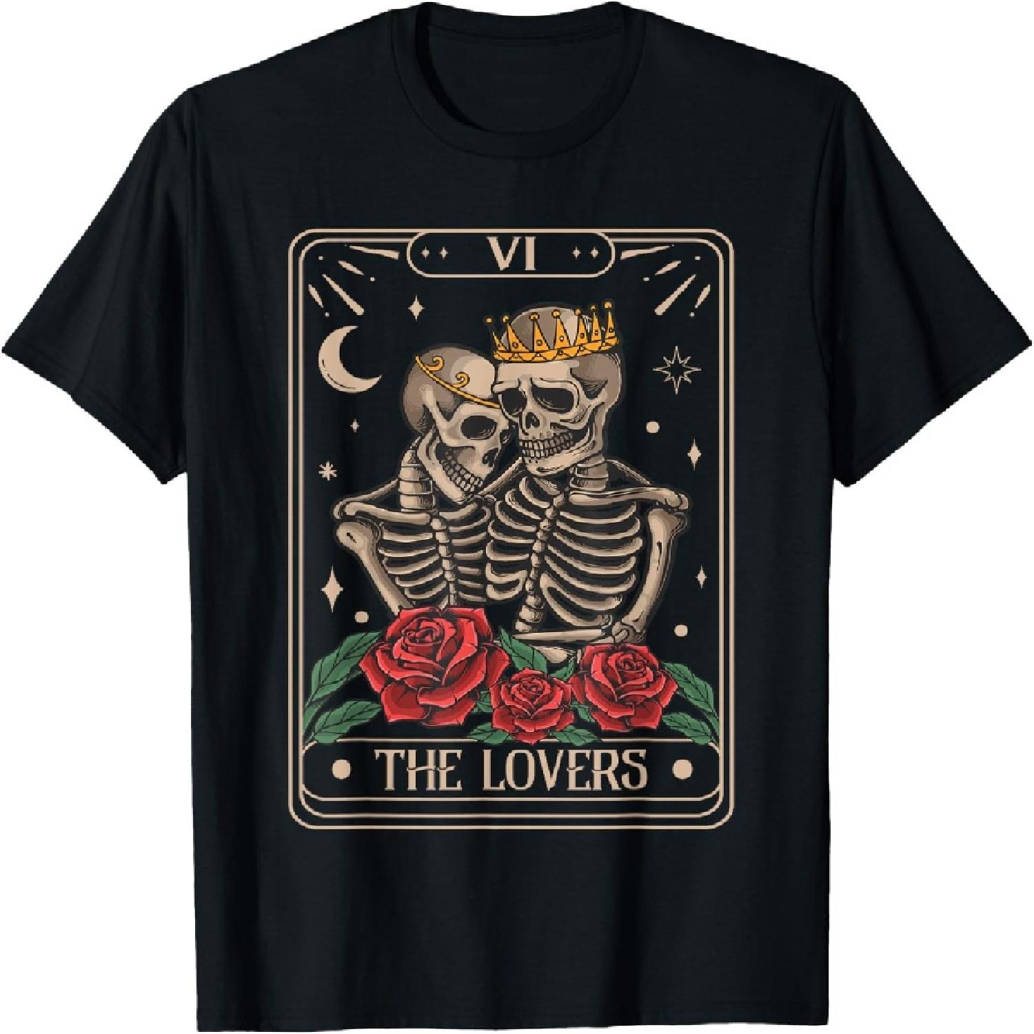 The Lovers Tarot Card Vintage The Lovers Tarot T-Shirt S