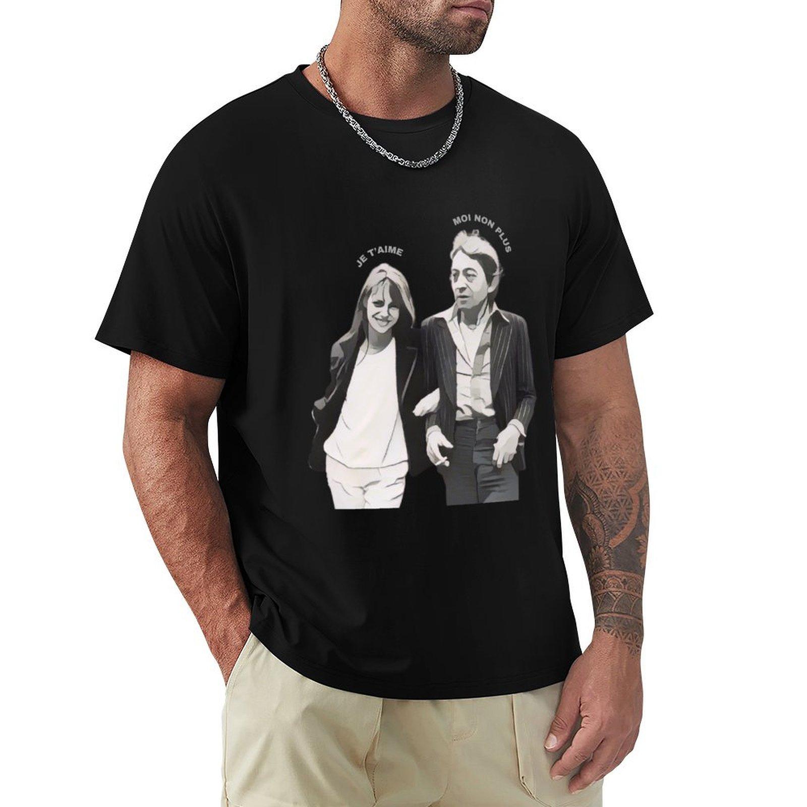 

Je taime moi non plus TShirt shirts graphic tee plus sizes tees t shirt men 4XL