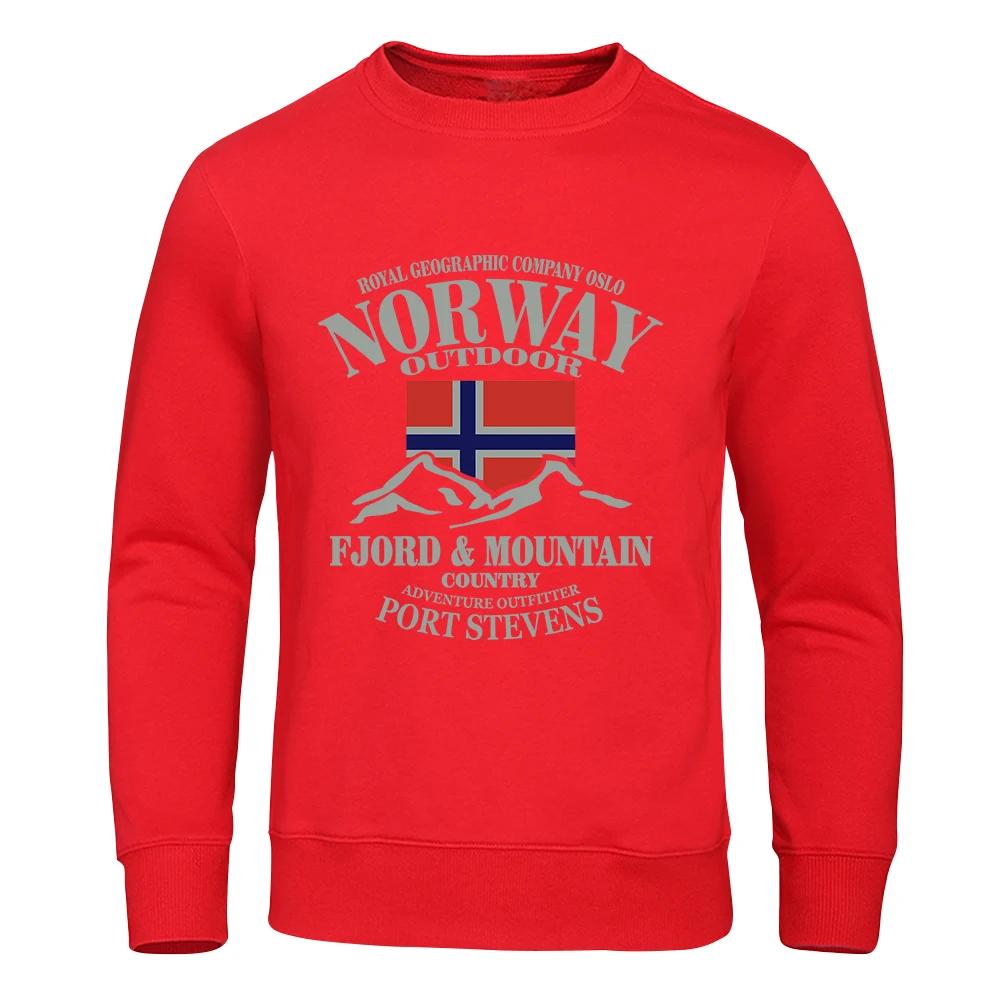 Norway Fjord Mountain Prints Hoodies Forautumn Street S-Xxl Hoodie Loose Fashion Hoody Cartoons Casual Clothing Women