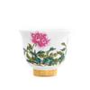 Kung Fu Tea Cup Twelve Flower Gods Set Enamel Pastel Ceramics 12 Pieces Gift Box Host's Ceramics & Pottery Chinese Teaware Bar