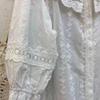 Huimei 1116 summer new female doll collar Japanese cotton shirt loose shirt top cardigan literary style embroidery