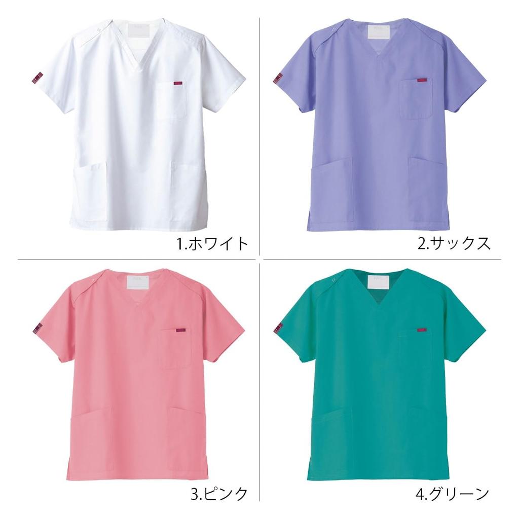 [Pantone] Scrub Medical Uniform, Unisex, Various Colors, Sweat-wicking, Quick-drying, 7000SC Dark Navy, Japan Size L (Equivalent To Japanese Size L)