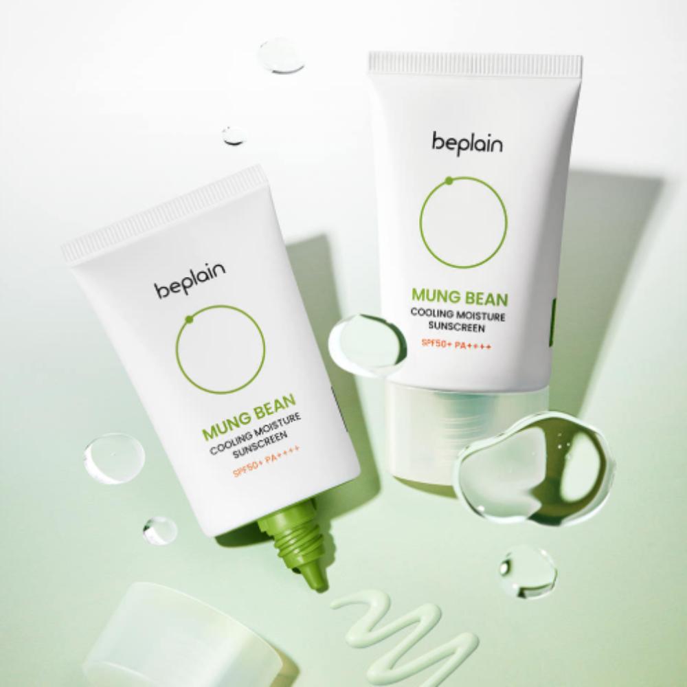 BEPLAIN Солнцезащитный крем с охлаждающим эффектом и мунгом SPF50+/PA++++ 50 мл x 2 | Охлаждающий солнцезащитный крем