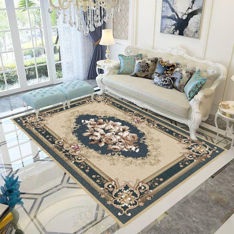 Chinese Style Living Room Carpet Coffee Table Floor Mat Chinese Style Study Bedroom Bedside Home Decoration Non-slip Floor Mat