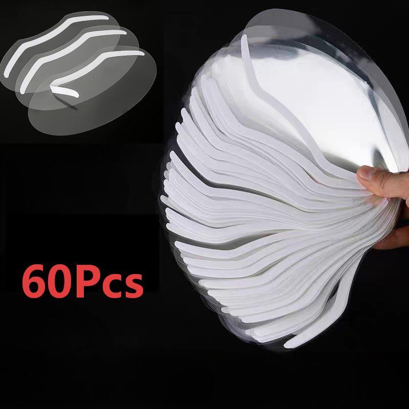 30/60Pcs Hair Cutting Face Shield Disposable Transparent Eye Visor Anti Hair Sticker For Salon Home Hairdressing Diy Haircut