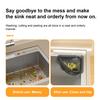 Magnetic Corner Sink Basket Triangular Kitchen Sink Strainer Easy Cleaning Drain Catcher for Food Scraps
