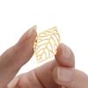 50Pcs/Lot Hollow Tree Leaves Charms Pendants for DIY Earrings Necklace Bracelet Jewelry Making Findings Accessories Supplies