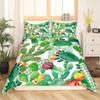 Tropical Botanical Bedding Set Bulbous Cactus Sketch Drawing Comforter Cover Cute Desert Plants Duvet Cover Flower Quilt Cover