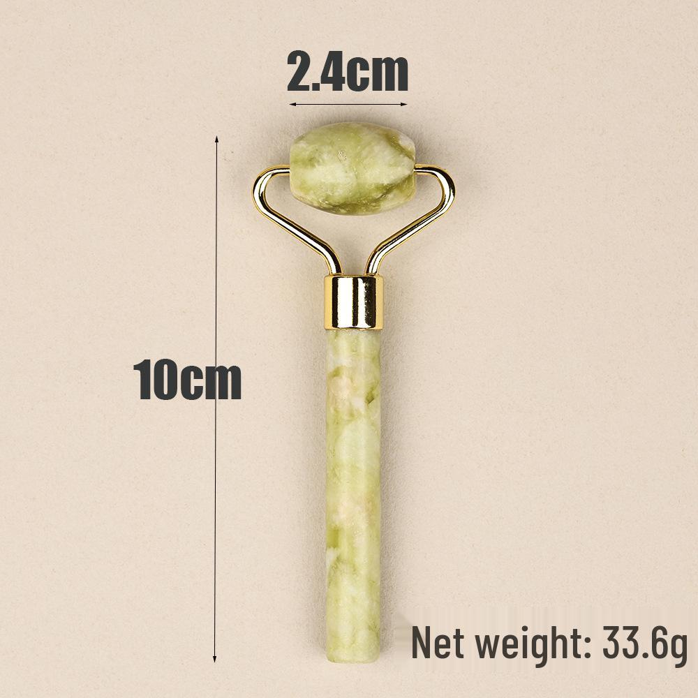 

Green Jade Small Facial Massage Roller for Eye Care