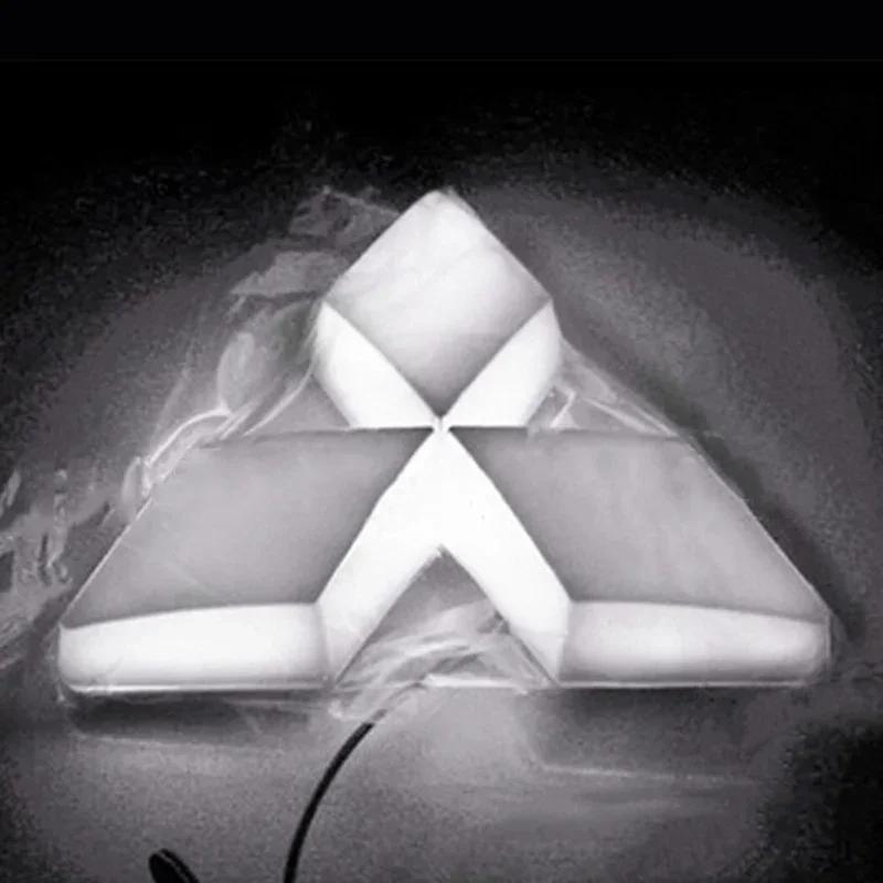 

LED Car Front Rear Emblem Badge Sticker Accessories for Mitsubishi Lancer 9 10 Outlander ASX L200 Colt Eclipse Mirage белый