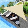 3x3x3m 4x4x4m Sun Shade Sail Triangle UV Block Canopy for Patio Poolside Garden Waterproof and Breathable Outdoor Shade Bar Party Decoration Tent