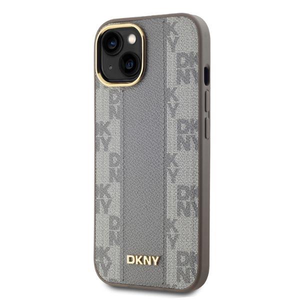 Dkny Dkhmp14Spcpvsle Iphone 146.1 Beżowy/Beige Hardcase Leather Checkered Mono Pattern Magsafe