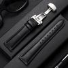 12/14/16/18/20/22mm Genuine Calfskin Watch Strap Casual Business Leather Watchband for Men Wristwatch Band with Butterfly Buckle