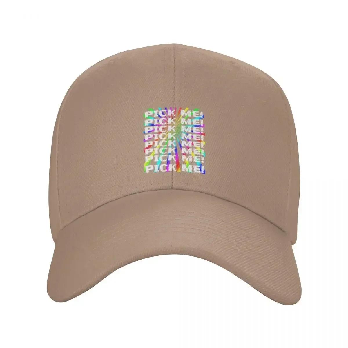 Pick Me! Pick Me Rainbow Price Is Right Classic T-Shirt Baseball Cap Hat Man Luxury Golf Derby Hat Girl S Hats Men s