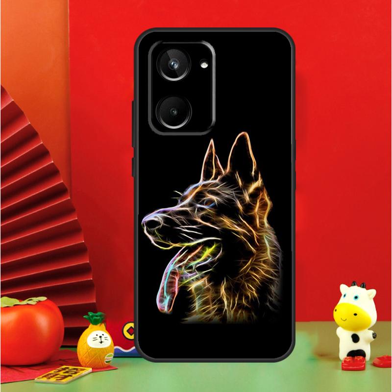 German Shepherd Dog For Realme 15 Pro GT7 GT6 10 11 12 13 14 Pro Plus C65 C67 C63 C61 C55 C51 C53 C35 C75 Case