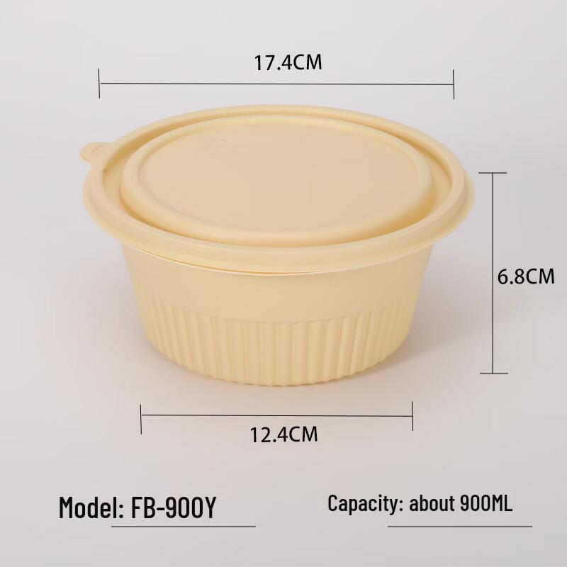 Eco-Friendly Corn Starch Biodegradable Disposable Food Containers with Lids