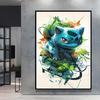 Japanese Anime Canvas Paintings  Pikachu Poster Cartoon Character Picture Bright and Clear Colors High Quality Home Decor