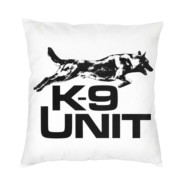 Luxury K9 Team Malinois Cushion Cover Polyester Belgian Shepherd Dog Throw Pillow Cases Living Room Home Decoration Pillowslip