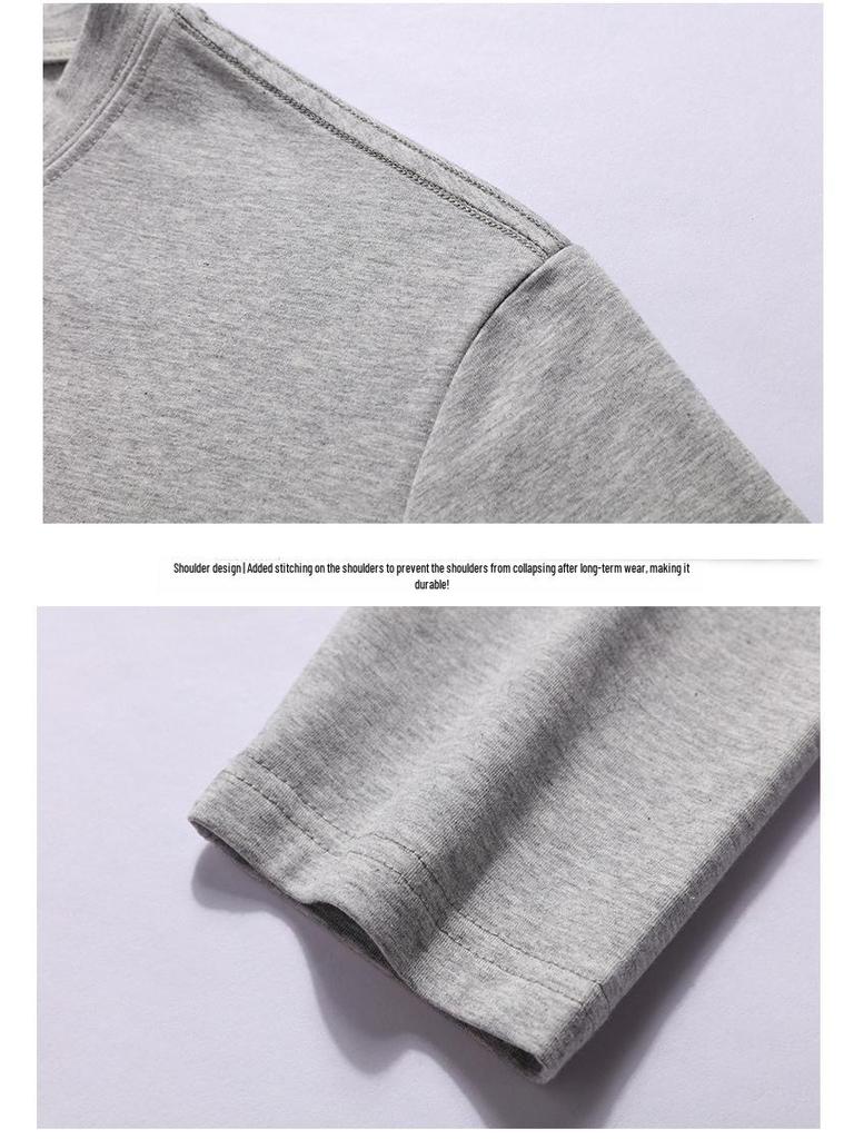 Men's Plus Size Autumn Round Neck Long Sleeve Solid Color Loose Fit T-Shirt