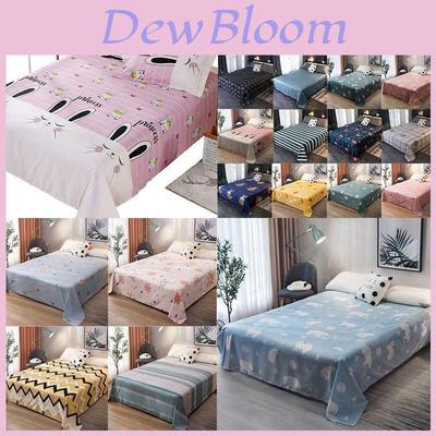 Printed Flat Sheet Mattress Cover Soft And Cozy Dormitory Bed Sheet Blanket**