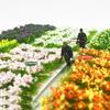 Sand Scene Scenery Material Artificial Grass Bushes Miniature Greenery Plant Cluster Decor Simulation Flower Grass Tufts Model