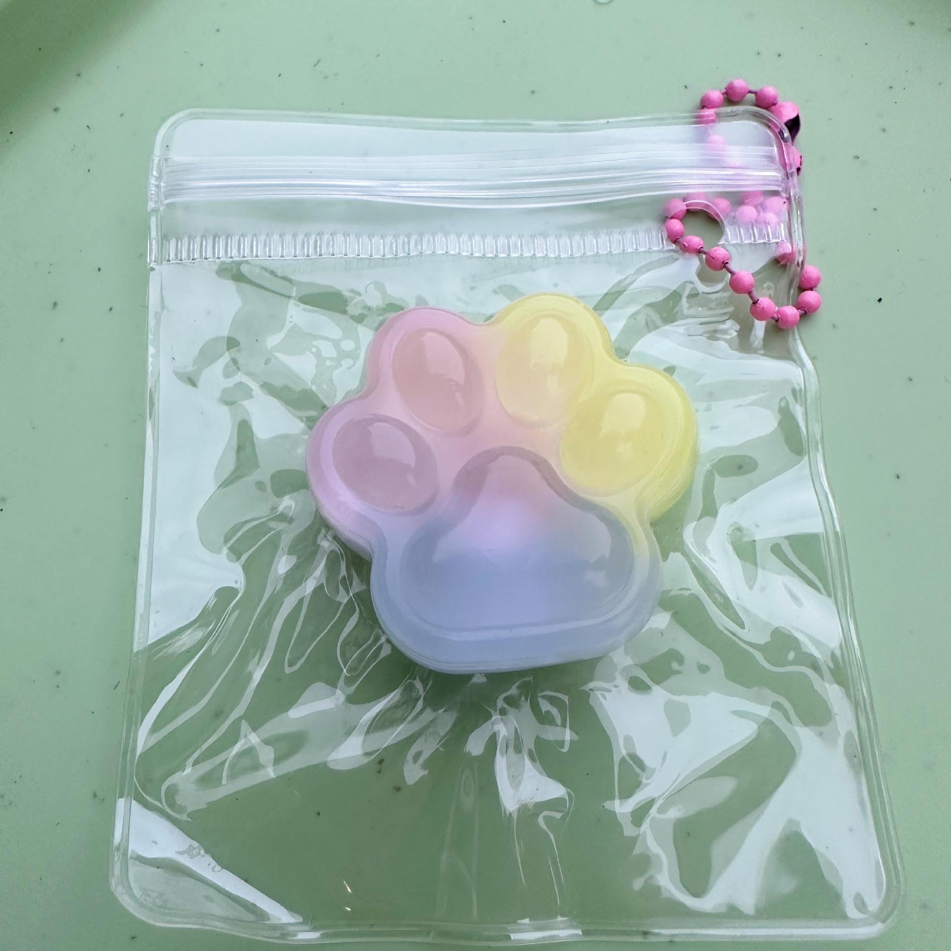 

Мини Сквиши Игрушка Кошачья Лапка - Медленно Восстанавливающийся Силиконовый Подвеска для Снятия Стресса для Детей