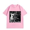 French Bulldog Smoking Funny Meme Graphic T Shirts Men Women Fashion Vintage Short Sleeve T-shirt Summer Cotton T-shirts