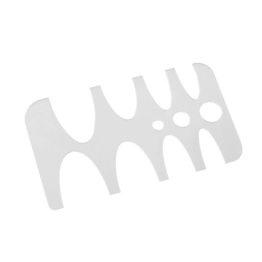 

V Shape Leather Craft Tools Acrylic 18/20/22/25/30/36/38/40mm Belt End Pattern Template DIY Leather Crafts Multifunctional
