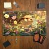 Cute Otter Pond Wildflower Gaming Mouse Pad Playmat Tcg Office Desk Mat For Work Game Pc Laptop Rug Carpet Mousepad