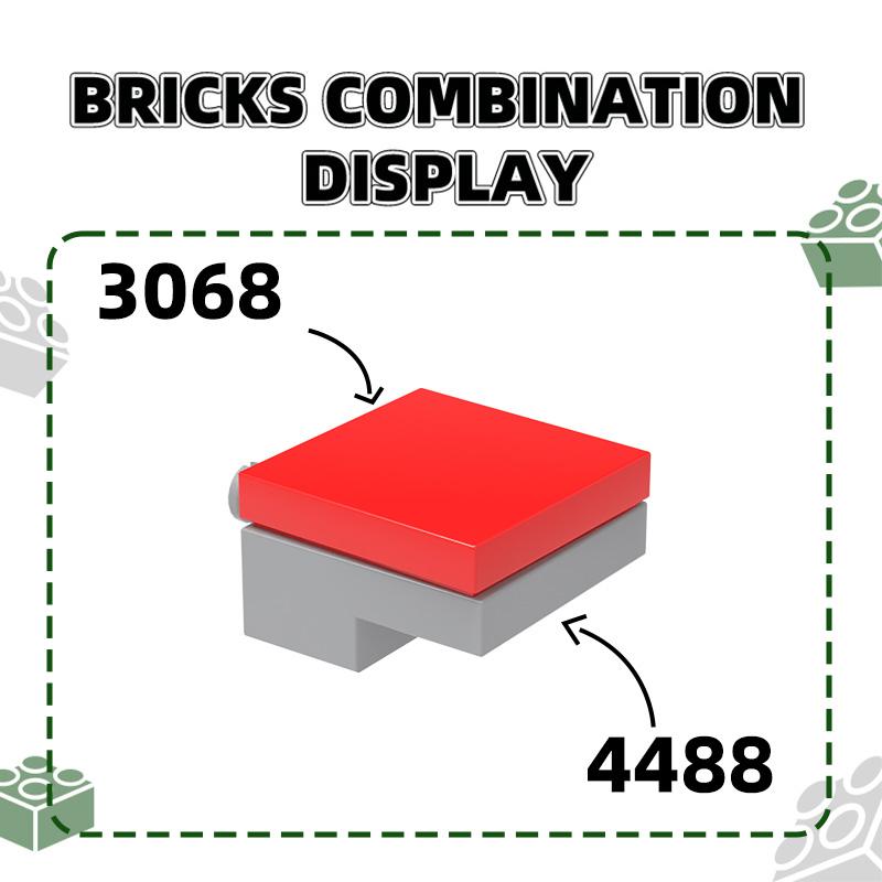 104 Stück/Los 4488 Radschraube Substrat Bausteine Moc Kompatibel mit allen Markensteinen Kinderspielzeug Geschenkbox