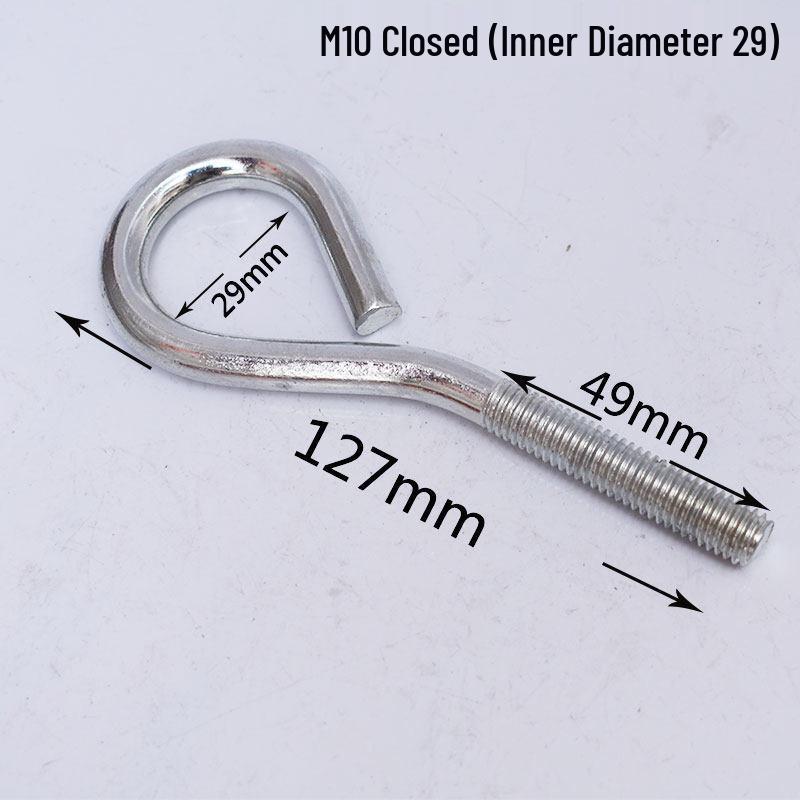 Galvanized Closed Eye Screw Hook with Ring Bolt
