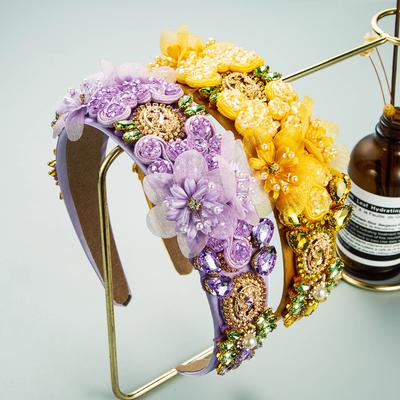 Lussuosi Cerchietti per Capelli a Fiore con Strass di Cristallo Lucidi Dolci Accessori per Capelli per Feste da Donna Cerchietto Fascia per Capelli Cerchietto Copricapo