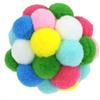 Random Color Funny Cats Bouncy Ball Toys Kitten Plush Bell Ball Mouse Toy Planet Ball Cat Chew Toys Interactive Pet Accessories